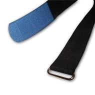 Cable tie, 25x170mm with a 60mm blue velcro tip