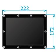 Cubeta para etiqueta D2115L (177x127mm) negra